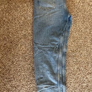 Zara Women's Blue Straight Leg Jeans